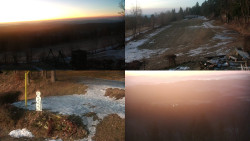 Sdružený snímek okolí chaty Myslivna