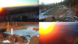 Sdružený snímek okolí chaty Myslivna