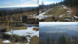 Sdružený snímek okolí chaty Myslivna