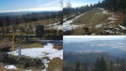 Sdružený snímek okolí chaty Myslivna