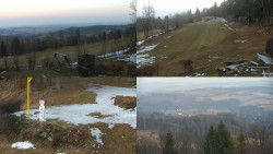 Sdružený snímek okolí chaty Myslivna