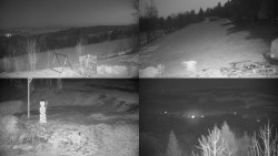 Sdružený snímek okolí chaty Myslivna