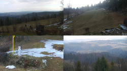 Sdružený snímek okolí chaty Myslivna