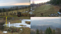 Sdružený snímek okolí chaty Myslivna