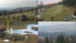 Sdružený snímek okolí chaty Myslivna