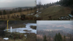 Sdružený snímek okolí chaty Myslivna