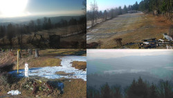 Sdružený snímek okolí chaty Myslivna