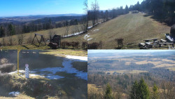 Sdružený snímek okolí chaty Myslivna