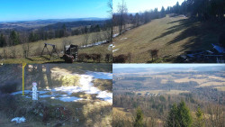 Sdružený snímek okolí chaty Myslivna