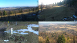 Sdružený snímek okolí chaty Myslivna