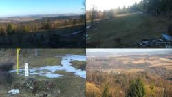 Sdružený snímek okolí chaty Myslivna