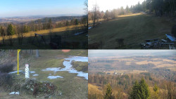 Sdružený snímek okolí chaty Myslivna