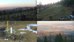 Sdružený snímek okolí chaty Myslivna