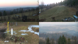 Sdružený snímek okolí chaty Myslivna