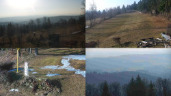 Sdružený snímek okolí chaty Myslivna