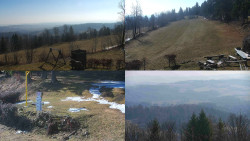 Sdružený snímek okolí chaty Myslivna