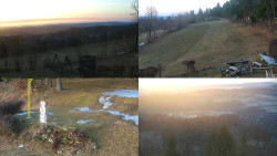 Sdružený snímek okolí chaty Myslivna