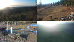 Sdružený snímek okolí chaty Myslivna