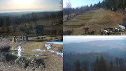 Sdružený snímek okolí chaty Myslivna