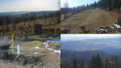 Sdružený snímek okolí chaty Myslivna