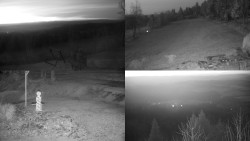 Sdružený snímek okolí chaty Myslivna