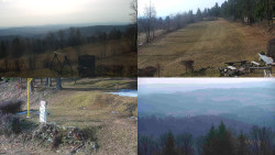 Sdružený snímek okolí chaty Myslivna