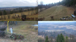 Sdružený snímek okolí chaty Myslivna