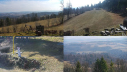 Sdružený snímek okolí chaty Myslivna