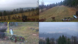 Sdružený snímek okolí chaty Myslivna