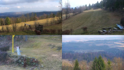 Sdružený snímek okolí chaty Myslivna