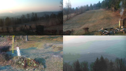 Sdružený snímek okolí chaty Myslivna