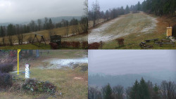 Sdružený snímek okolí chaty Myslivna