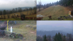 Sdružený snímek okolí chaty Myslivna