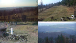 Sdružený snímek okolí chaty Myslivna