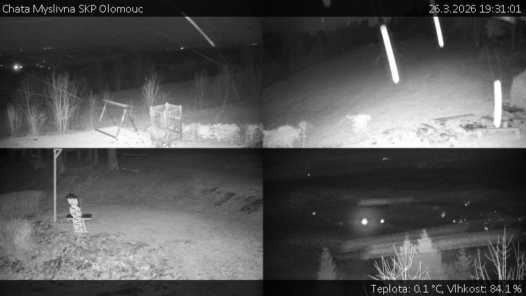 Chata Myslivna SKP Olomouc - Sdružený snímek okolí chaty Myslivna - 26.3.2026 v 19:31