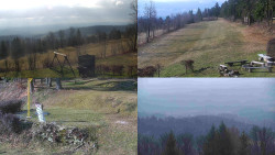 Sdružený snímek okolí chaty Myslivna