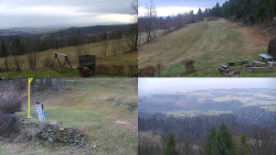 Sdružený snímek okolí chaty Myslivna