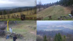 Sdružený snímek okolí chaty Myslivna