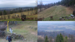 Sdružený snímek okolí chaty Myslivna