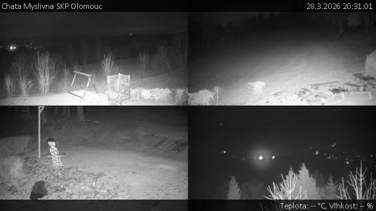 Chata Myslivna SKP Olomouc - Sdružený snímek okolí chaty Myslivna - 28.3.2026 v 20:31