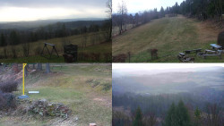 Sdružený snímek okolí chaty Myslivna