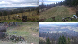 Sdružený snímek okolí chaty Myslivna