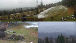 Sdružený snímek okolí chaty Myslivna