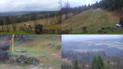 Sdružený snímek okolí chaty Myslivna