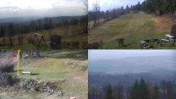 Sdružený snímek okolí chaty Myslivna