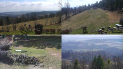 Sdružený snímek okolí chaty Myslivna