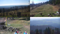 Sdružený snímek okolí chaty Myslivna