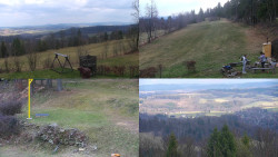 Sdružený snímek okolí chaty Myslivna