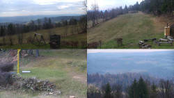 Sdružený snímek okolí chaty Myslivna