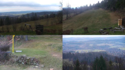 Sdružený snímek okolí chaty Myslivna